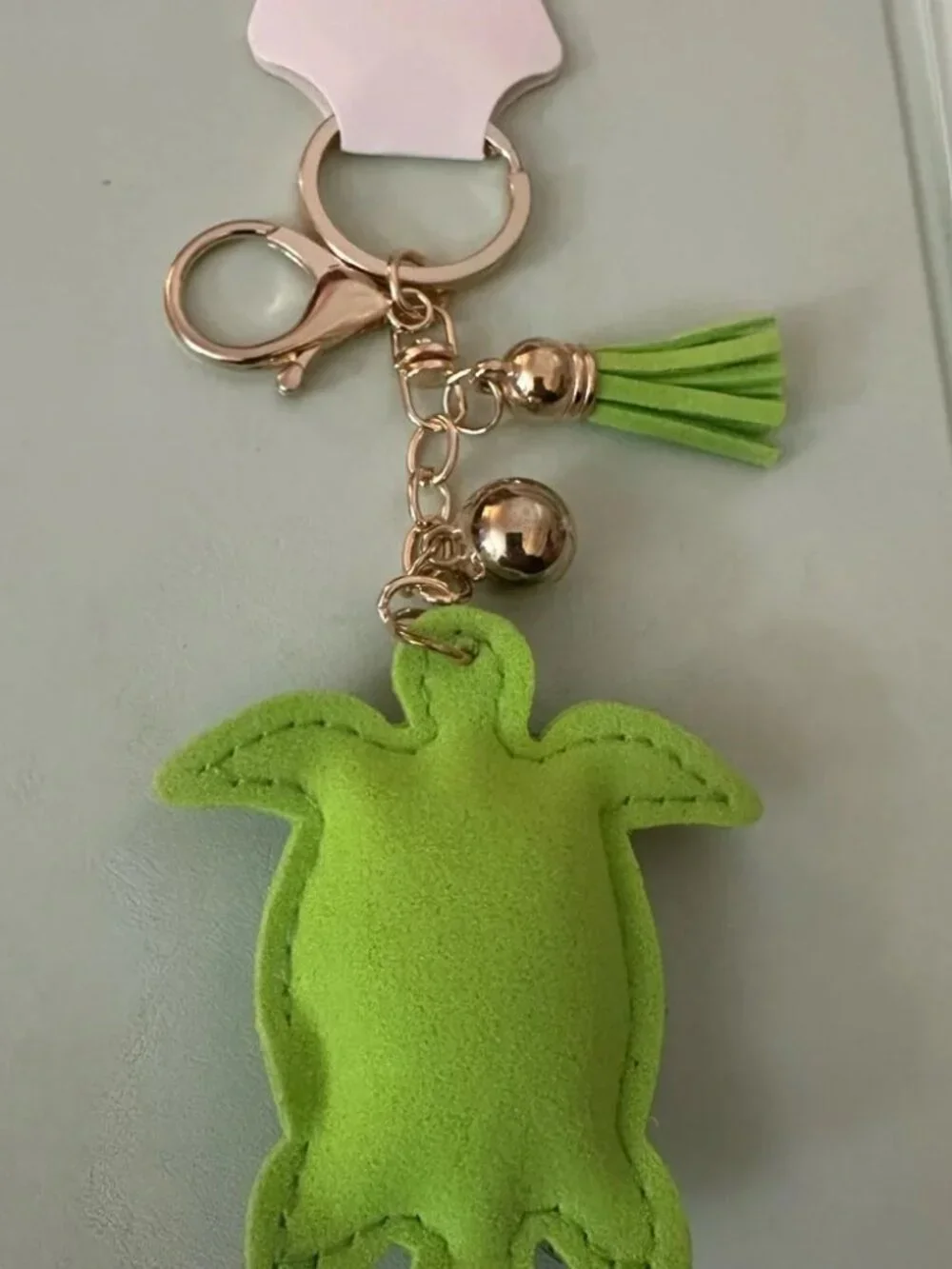 Green Turtle Keychain‎ & Bag Charm with Rhinestones New Handbag Accessory NWT